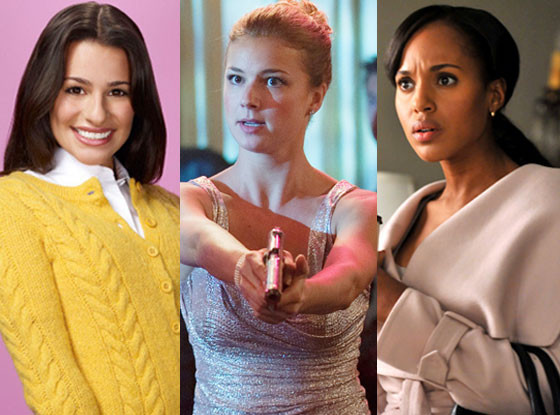 Lea Michele, Glee, Kerry Washington, Scandal, Emily VanCamp, Revenge Lea Michele, Glee, Kerry Washington, Scandal, Emily VanCamp, Revenge